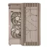 PC-kotelo ASUS ProArt PA401 Wood Edition beige — Mid-Tower, metallinen etupaneeli