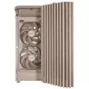 PC-kotelo ASUS ProArt PA401 Wood Edition beige — Mid-Tower, metallinen etupaneeli