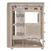 PC-kotelo ASUS ProArt PA401 Wood Edition beige — Mid-Tower, metallinen etupaneeli