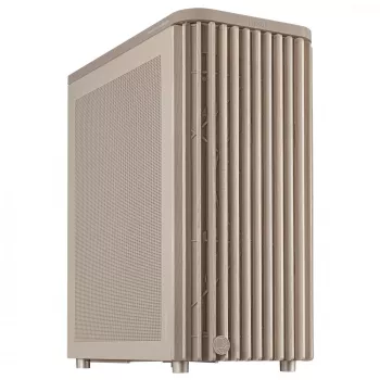 PC-kotelo ASUS ProArt PA401 Wood Mesh PWM beige — ATX, puu, 2×160 mm edessä, 1×120 mm takana, 2×3,5
