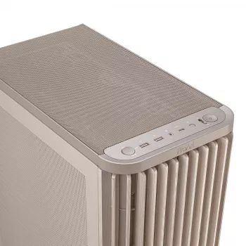 PC-kotelo ASUS ProArt PA401 Wood Mesh PWM beige — ATX, puu, 2×160 mm edessä, 1×120 mm takana, 2×3,5