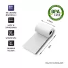 Lämpöpaperirulla QOLTEC 51899 — 57 mm x 16 m, 55 g/m², BPA-vapaa