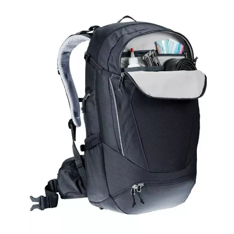 DEUTER Trans Alpine 30 reppu – 30L pyöräilyreppu, musta