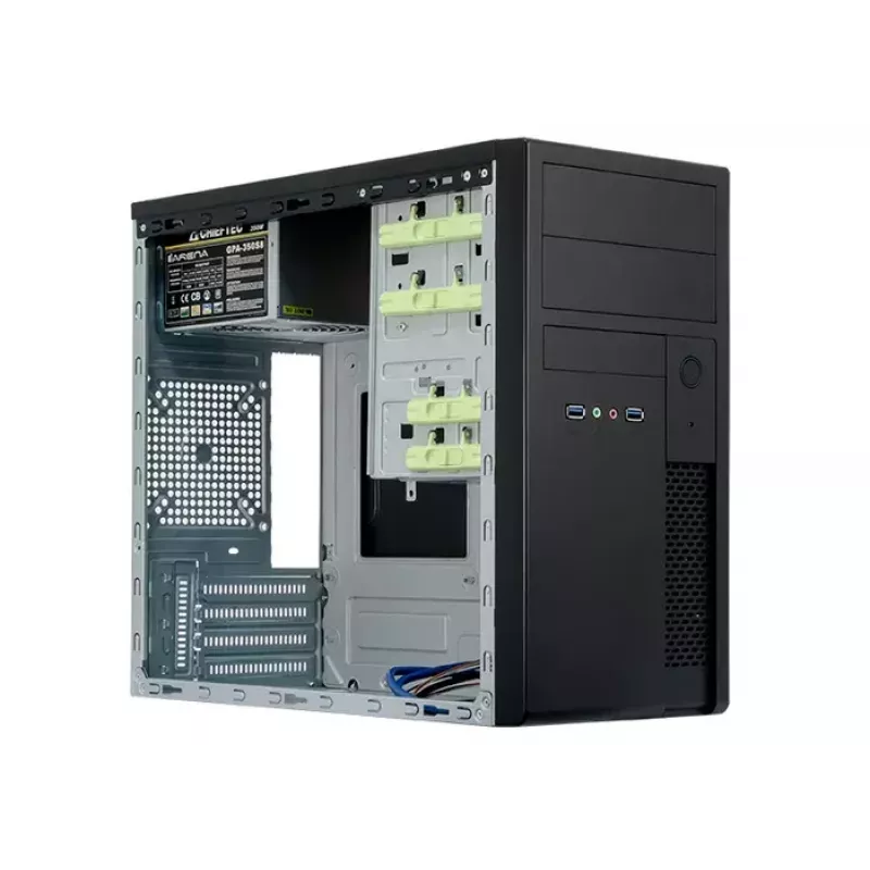 Chieftec XT-01B-350GPB tietokonekotelo Mini Tower musta 350 W