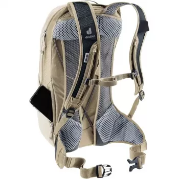 Pyöräilyreppu DEUTER Race Air 10 — kevyt 10 litran pyöräilyreppu, alu/Graustone