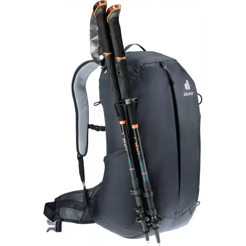 Reppu DEUTER AC Lite 25 EL musta — ilmastoitu päiväreppu, 25 l tilavuus
