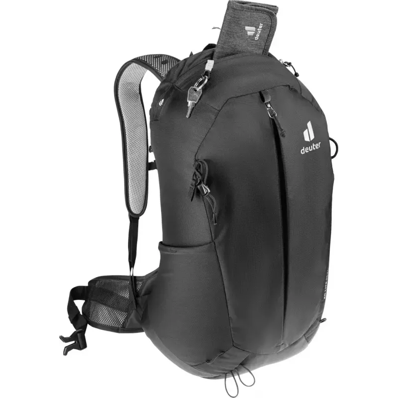 Reppu DEUTER AC Lite 25 EL musta — ilmastoitu päiväreppu, 25 l tilavuus