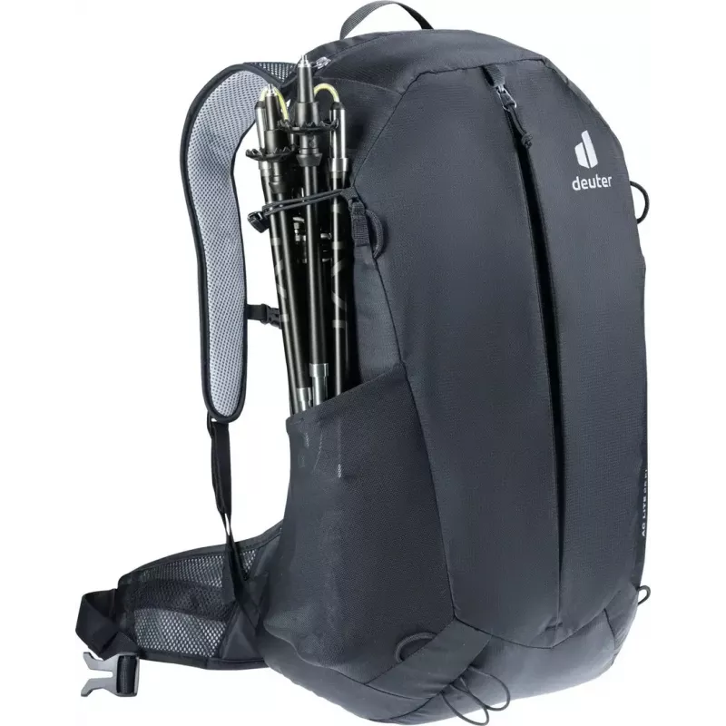 Reppu DEUTER AC Lite 25 EL musta — ilmastoitu päiväreppu, 25 l tilavuus