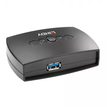 Lindy 2-porttinen USB 3.0 -kytkin