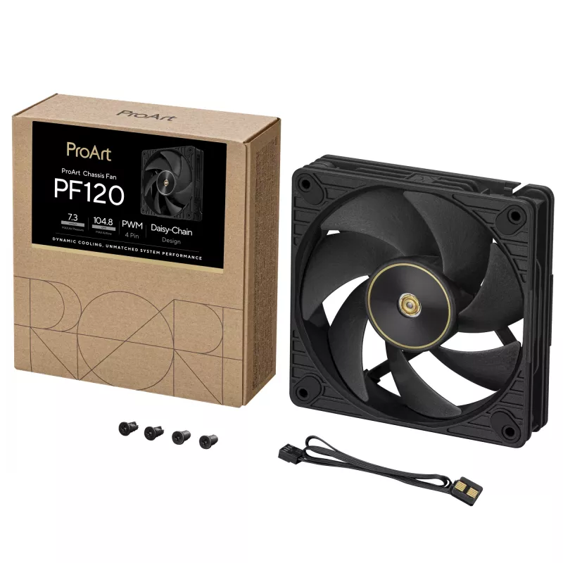ASUS ProArt PF120 tuuletin PWM musta tietokonekotelo 12 cm 1 kpl