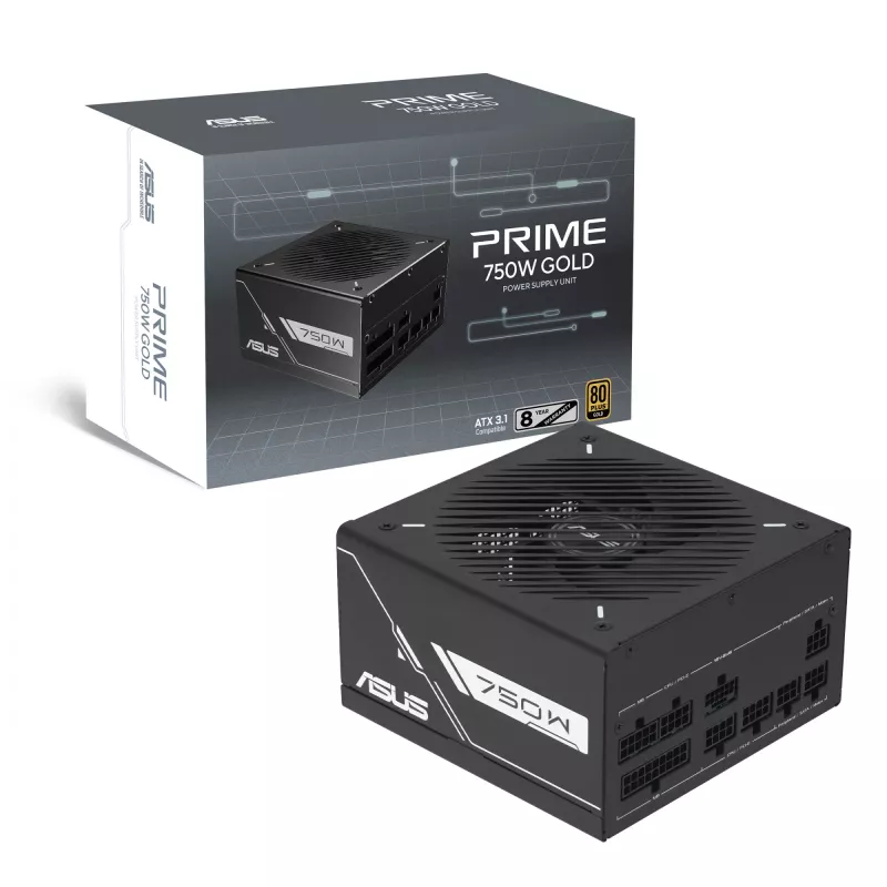 Virtalähde ASUS Prime -750G 750 W 20+4 pin ATX 80 PLUS Gold musta