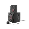 Kaiutinsarja GENESIS Helium 610BT 2.1, 60 W RMS, Bluetooth, johdollinen, punainen/musta, kompakti subwoofer