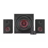 Kaiutinsarja GENESIS Helium 610BT 2.1, 60 W RMS, Bluetooth, johdollinen, punainen/musta, kompakti subwoofer