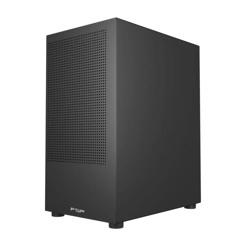 FSP S110-B kotelo Mini-Tower mITX, mATX musta, Small Form Factor (SFF), PC, musta, micro ATX, Mini-ITX, Mesh, metalli, 16 cm