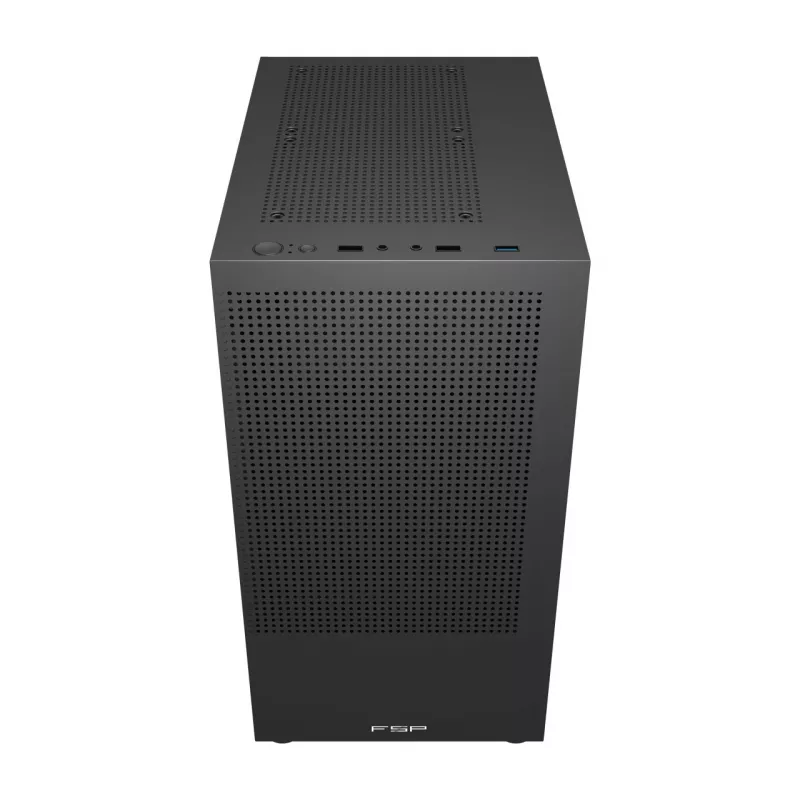 FSP S110-B kotelo Mini-Tower mITX, mATX musta, Small Form Factor (SFF), PC, musta, micro ATX, Mini-ITX, Mesh, metalli, 16 cm