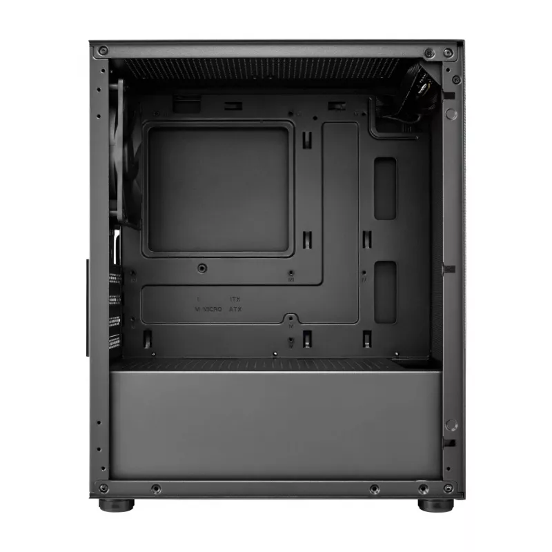 FSP S110-B kotelo Mini-Tower mITX, mATX musta, Small Form Factor (SFF), PC, musta, micro ATX, Mini-ITX, Mesh, metalli, 16 cm