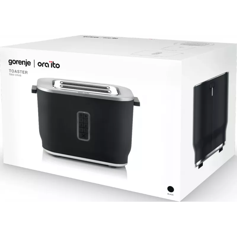 Gorenje T800ORAB 6 2 viipaletta 800 W musta