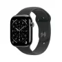 Apple Watch Series 11 GPS + Cellular 46mm Slate Titanium Case musta Sport Band M/L