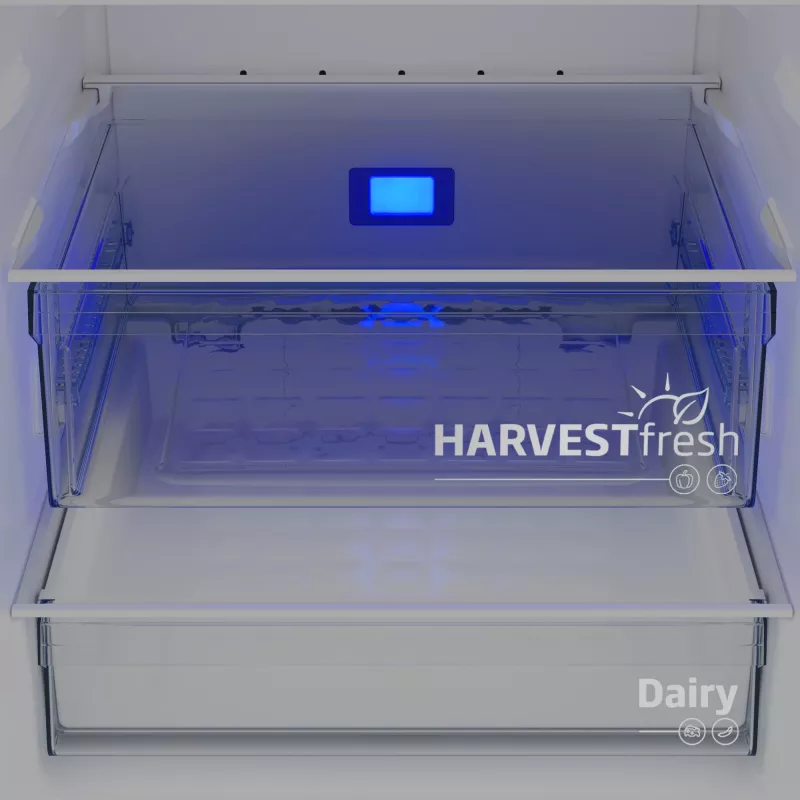 Beko B3RCNE564HXB jääkaappi-pakastin vapaasti seisova 490 L hopea