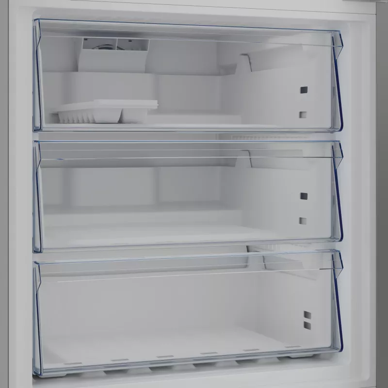 Beko B3RCNE564HXB jääkaappi-pakastin vapaasti seisova 490 L hopea