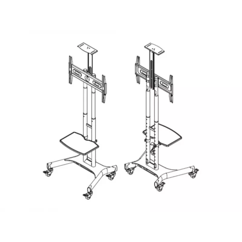 Multibrackets M Public Floorstand Basic 150 sis. hyllyn ja kameratelineen