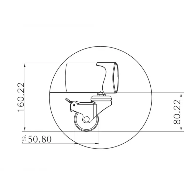 Multibrackets M Public Floorstand Basic 150 sis. hyllyn ja kameratelineen