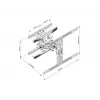 Full Motion -kaksoisnäyttöteline Multibrackets M VESA Flexarm L