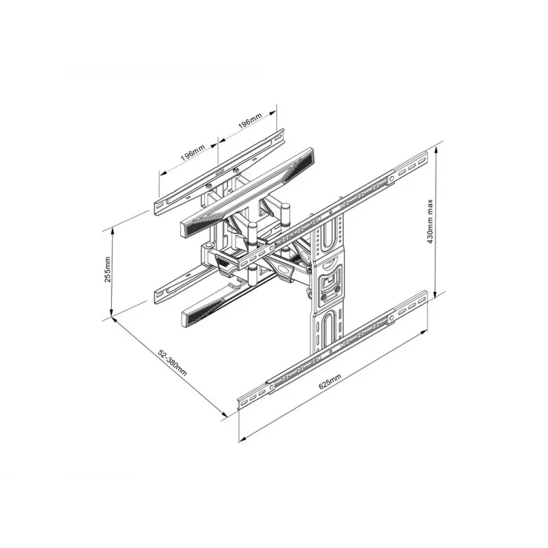 Full Motion -kaksoisnäyttöteline Multibrackets M VESA Flexarm L