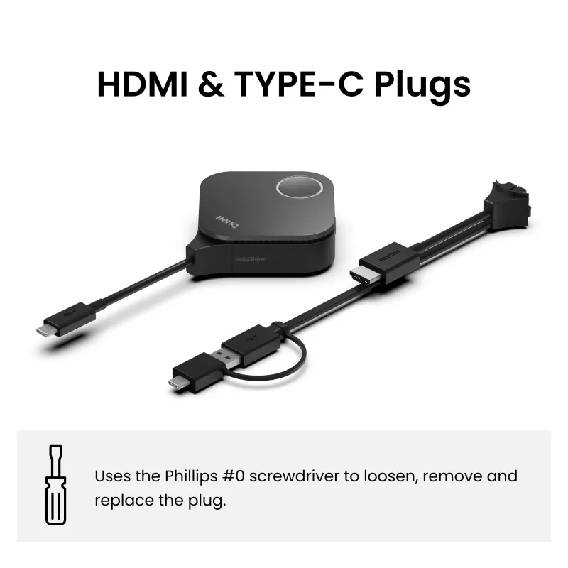 Langaton esitysjärjestelmä BenQ InstaShow WDC15 HDMI Desktop musta