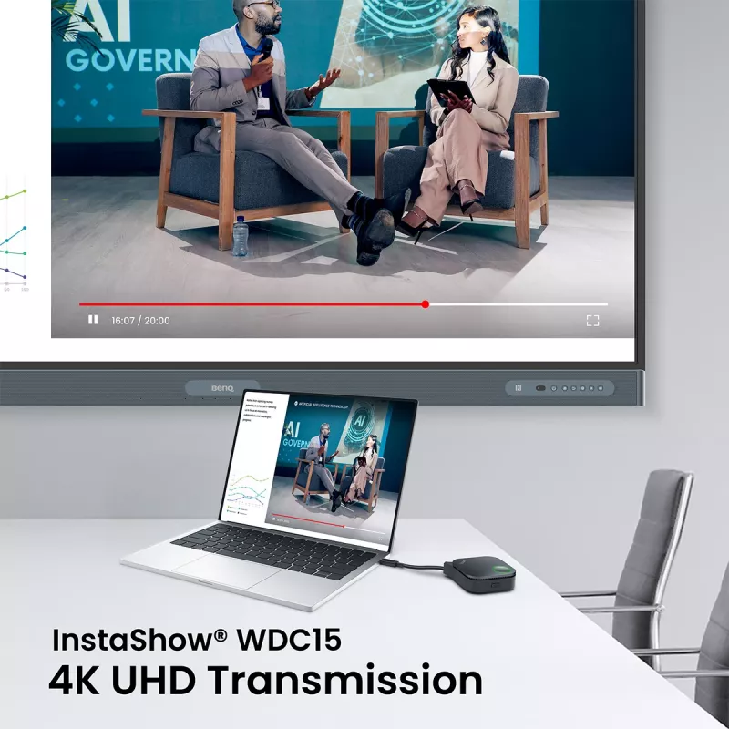 Langaton esitysjärjestelmä BenQ InstaShow WDC15 HDMI Desktop musta