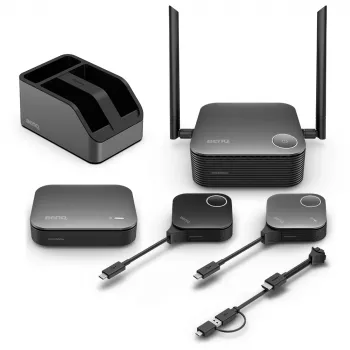 Langaton esitysjärjestelmä BenQ InstaShow VS25 HDMI Desktop, Wi‑Fi 6, jopa 2400 Mbps, ulkoinen antenni, musta