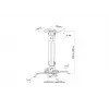 Kattoteline Multibrackets M Universal Projector Mount I