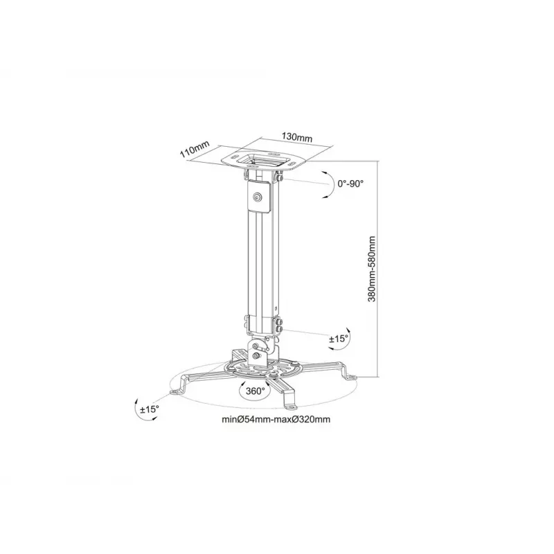 Kattoteline Multibrackets M Universal Projector Mount I