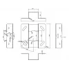 Multibrackets M Universal -projektorikattoteline 500-800 Finetunella