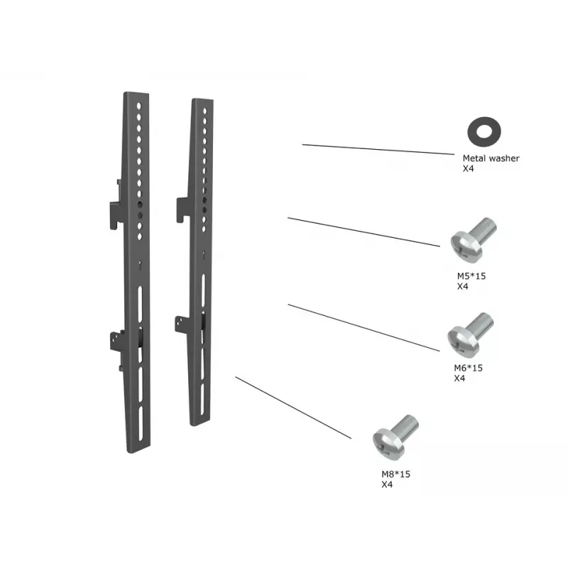 Multibrackets M Pro Series -kiinteät varret 400 mm -näyttökiinnitysvarsi