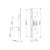 Multibrackets M Pro Series -kiinteät varret 400 mm -näyttökiinnitysvarsi