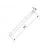 Pipe Multibrackets M Pro Series Extension Pipe 0.8m musta
