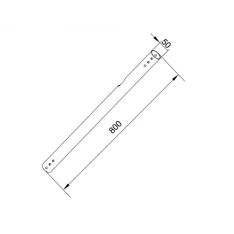 Pipe Multibrackets M Pro Series Extension Pipe 0.8m musta