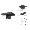 Kattoplate Multibrackets M Pro Series musta muovi teräs 165 mm