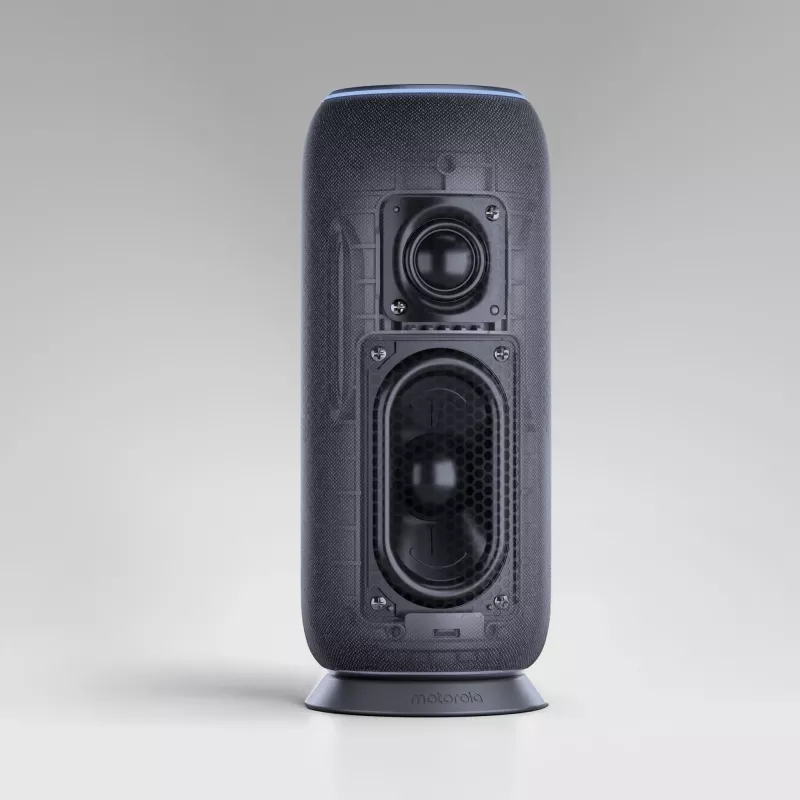 Mono kannettava kaiutin Motorola moto sound flow Carbon – 30 W RMS, USB-C, langaton, kangaskotelo