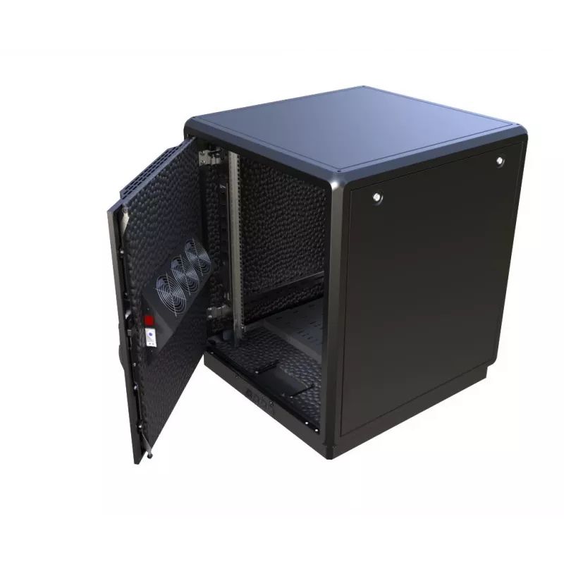 Lanview RDLAK12U758BL -kaappi 12U musta