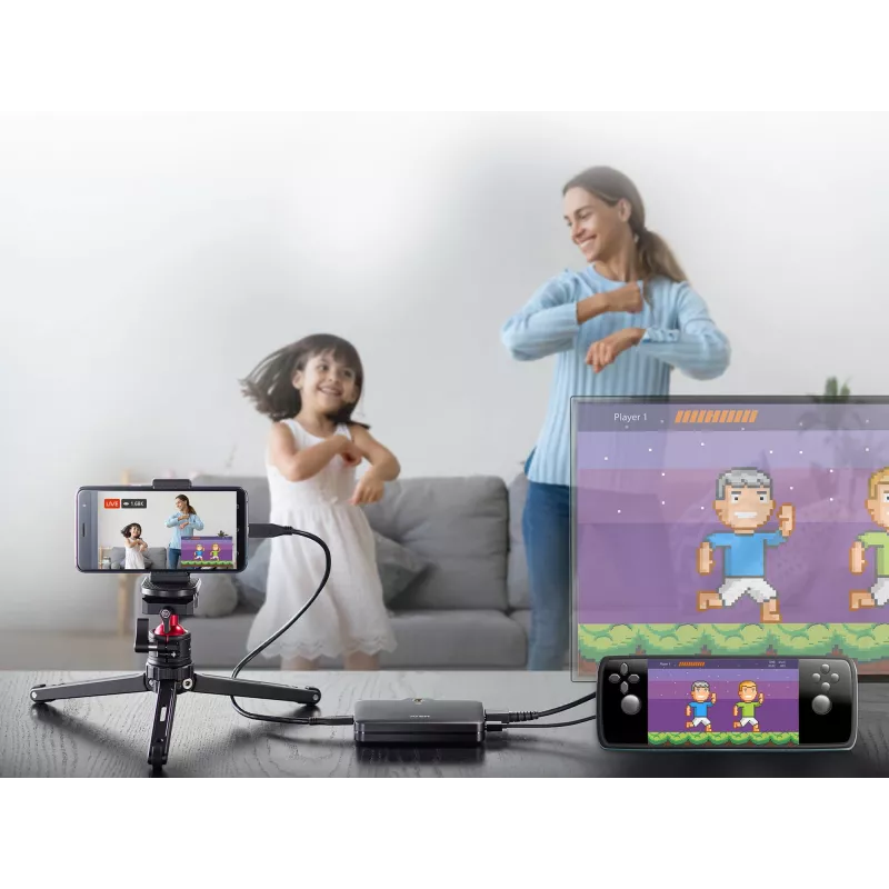 ATEN CAMLIVE™+ (HDMI–USB-C UVC-videotallennus PD3.0 Power Pass-Through -toiminnolla)