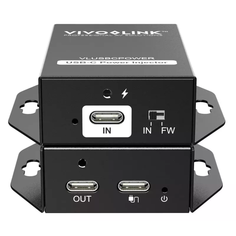 Ohjausprosessori VivoLink VLUSBCPOWER – virransyöttö- ja ohjausliitäntä USB-C-järjestelmille