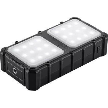 Sandberg Solar Powerbank CampLED 20000, 20000 mAh, Programmable Power Supply (PPS), 3,7 V, 15 W, musta