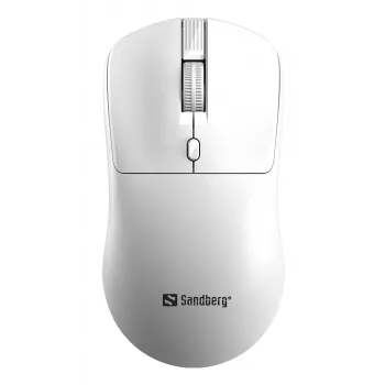 Sandberg Wireless Mouse Saver valkoinen, molempikätinen, RF Wireless, 1600 DPI