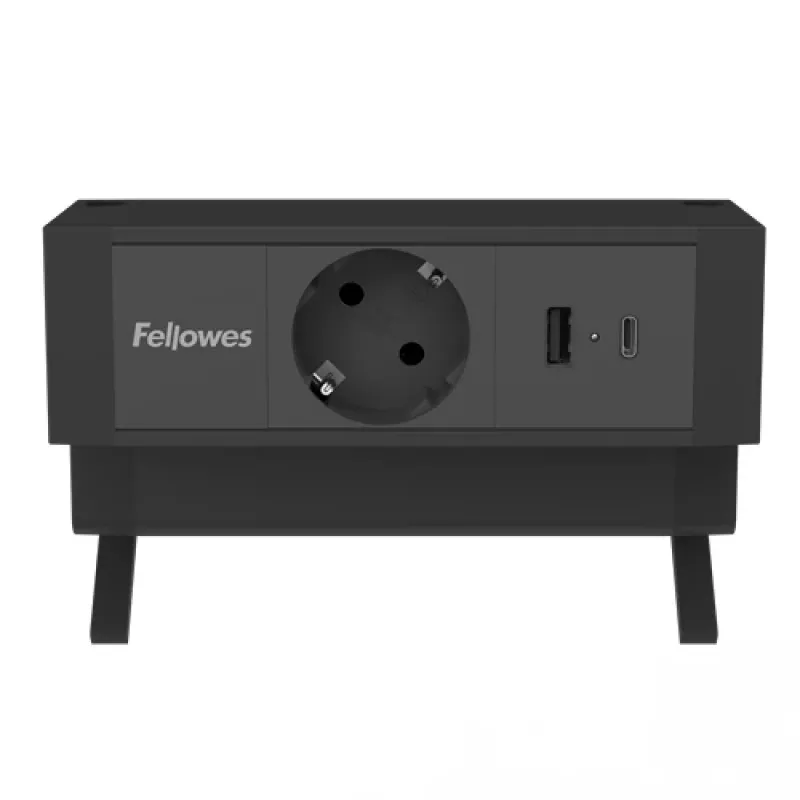 Fellowes 100137172 jatkojohto 2 m 1 AC-lähtö sisäkäyttöön musta