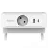 Fellowes 100137173 jatkojohto 2 m 1 AC-pistorasia sisäkäyttöön valkoinen