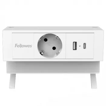Fellowes 100137173 jatkojohto 2 m 1 AC-pistorasia sisäkäyttöön valkoinen