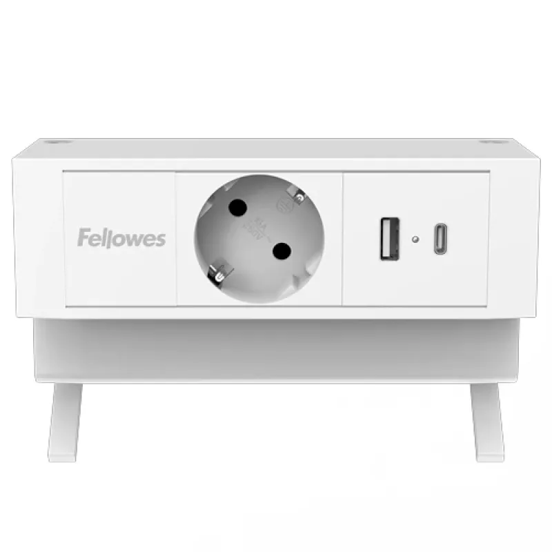 Fellowes 100137173 jatkojohto 2 m 1 AC-pistorasia sisäkäyttöön valkoinen