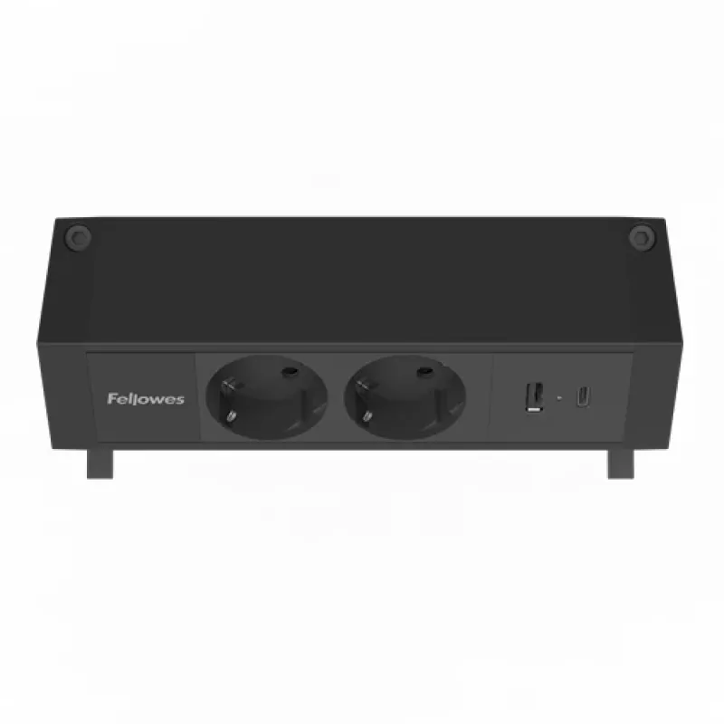 Fellowes 100137182 jatkojohto 2 m 2 AC-pistorasiaa sisäkäyttöön musta